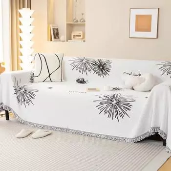 Полотенце для дивана из синели, простой тканевый чехол для дивана, универсальный чехол для дивана на четыре сезона, устойчивый к царапинам, можно стирать в машине 180*130cm