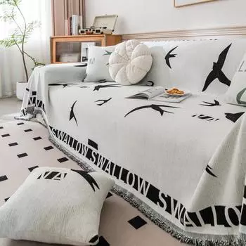 Полотенце для дивана из синели, простой тканевый чехол для дивана, универсальный чехол для дивана Four Seasons, подушка с защитой от царапин 180X130