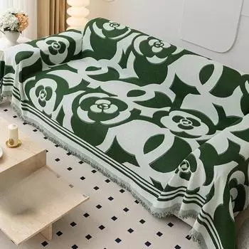 Полотенце для дивана из синели с принтом, полностью покрытое, универсальное, на четыре сезона, нескользящее, стильное, подушка, чехол для дивана, чехол для дивана 180*130