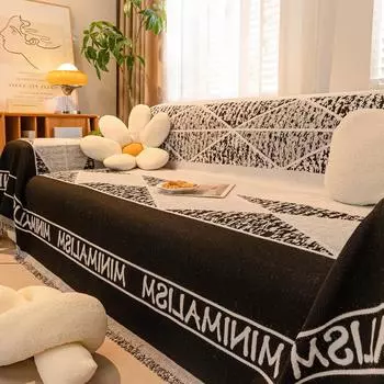 Полотенце для дивана из синели, современный минималистичный универсальный чехол на четыре сезона, универсальный универсальный чехол, противоскользящая подушка для дивана 180*130cm