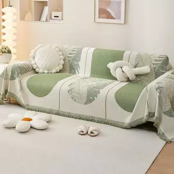 Полотенце для дивана из синели, ткань с полным покрытием, полный комплект, легкая роскошная диванная подушка, всесезонная универсальная подушка для сиденья, нескользящий пододеяльник 180*130cm