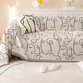 Полотенце для дивана из синели, ткань с полным покрытием для всех сезонов, пыленепроницаемое одеяло для дивана в гостиной, подушка для дивана с защитой от кошачьих царапин 180*130cm