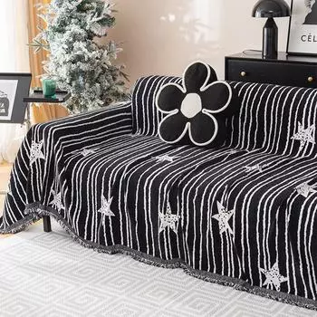 Полотенце для дивана из синели, ткань с полным покрытием, стиль Ins, универсальная легкая роскошная диванная подушка, универсальная подушка Four Seasons, нескользящее одеяло 180*130cm