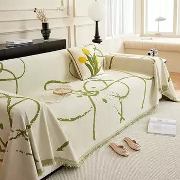 Полотенце для дивана из синели, ткань с полным покрытием, против кошачьих царапин, маленькая свежая ткань для дивана, аренда, дом, пылезащитный коврик для дивана 180*130cm