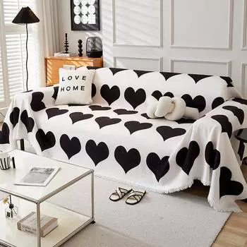 Полотенце для дивана из синели, тканевая подушка для дивана, универсальный универсальный высококачественный чехол на четыре сезона, полное покрытие, универсальный чехол 90x180