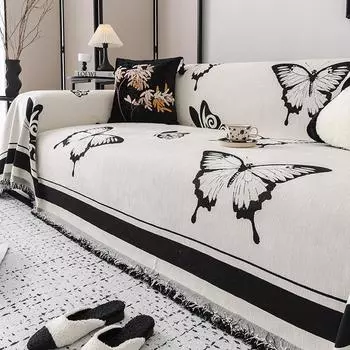 Полотенце для дивана из синели, тканевый чехол для дивана, тяжелый чехол для дивана, двустороннее одеяло, доступная двухсторонняя подушка для дивана 180*130cm