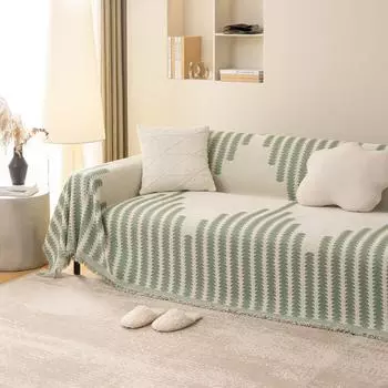 Полотенце для дивана из синели, универсальная подушка Four Seasons, нескользящий чехол, одеяло, простой чехол для дивана, ткань премиум-класса с защитой от кошачьих царапин, чехол для дивана, полотенце 180*130 оранжевый