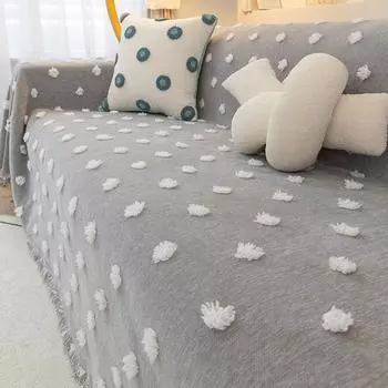 Полотенце для дивана из синели, универсальная простая ткань Four Seasons, пылезащитный диван, полная подушка-одеяло 180*130cm