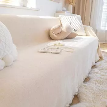 Полотенце для дивана из синели, универсальный чехол для подушки, универсальный чехол для подушки, четыре сезона, универсальный диван, полное покрытие, ткань для одеяла, чехол для дивана, сплошной цвет 180*130CM