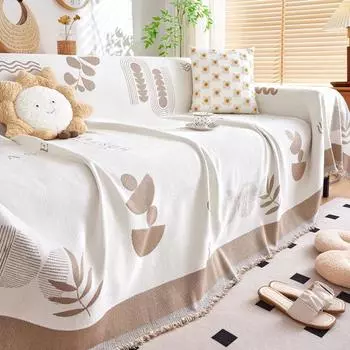 Полотенце для дивана из синели, универсальный универсальный чехол для дивана Four Seasons, пылезащитный чехол, цельный диван, большой тканевый чехол, подушка 180*130cm