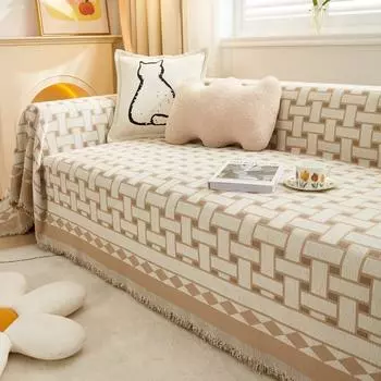 Полотенце для дивана из синели, универсальный чехол для дивана Four Seasons, простой современный чехол для дивана, чехол для дивана, полностью покрытый чехол для дивана 180*130CM