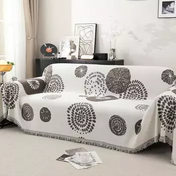 Полотенце для дивана из синели, универсальный универсальный чехол для дивана Four Seasons, пылезащитный чехол, цельный диван, большой тканевый чехол 180*130cm