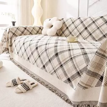 Полотенце для дивана из синели, универсальный чехол для дивана, пылезащитный чехол для гостиной, цельный чехол для дивана, ткань, не царапающая подушку 180*130cm