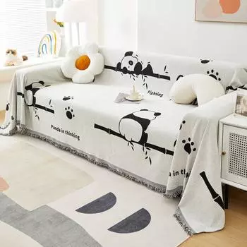 Полотенце для дивана из синели, универсальный чехол для дивана Four Seasons, двусторонний нескользящий чехол для дивана для гостиной, полотенце 180*90cm