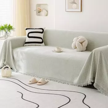Полотенце для дивана из синели, универсальный универсальный чехол для дивана Four Seasons, пылезащитный чехол для гостиной, цельный диван, большой тканевый чехол 180*130cm