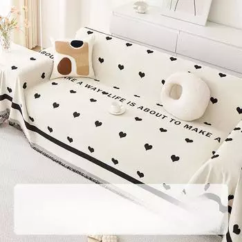 Полотенце для дивана из синели, универсальный универсальный чехол для дивана Four Seasons, пылезащитный чехол, цельный чехол для дивана, ткань с защитой от царапин 180*130cm