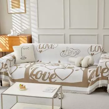 Полотенце для дивана из синели, универсальный универсальный чехол для дивана Four Seasons, пылезащитный чехол для гостиной, цельный диван, большой тканевый чехол 180*130cm