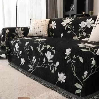 Полотенце для дивана из синели, универсальный чехол для дивана Four Seasons, чехол для дивана в античном стиле, ткань для чехла на диван, не царапающаяся 180*130cm