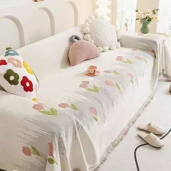 Полотенце для дивана из синели, универсальный чехол для дивана с изображением знаменитостей, милый освежающий цельный чехол для дивана, тканевый чехол для дивана 180*130cm