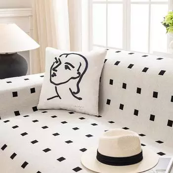 Полотенце для дивана из синели, универсальный чехол для дивана Four Seasons, не царапающий чехол для дивана, полностью покрытый чехол для дивана, нескользящий чехол для дивана, пылезащитный 180*130cm