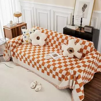 Полотенце для дивана из синели, универсальный чехол для дивана, четыре сезона, простой чехол для дивана, универсальный пылезащитный чехол для дивана, утолщенный 180*130cm