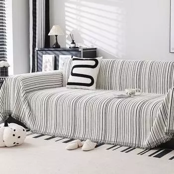 Полотенце для дивана из синели, универсальный универсальный чехол для дивана Four Seasons, пылезащитный чехол для дивана для гостиной, цельный большой тканевый чехол 180*130cm