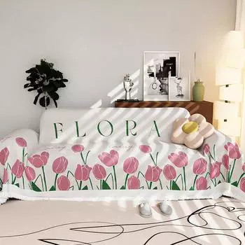 Полотенце для дивана из синели, универсальный универсальный чехол для дивана Four Seasons, пылезащитный чехол для гостиной, цельный тканевый чехол для дивана 180*130cm