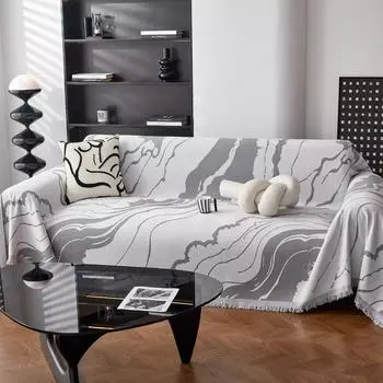 Полотенце для дивана из синели, универсальный универсальный чехол для дивана Four Seasons, пылезащитный чехол для гостиной, цельный диван, большой тканевый чехол 180*130cm