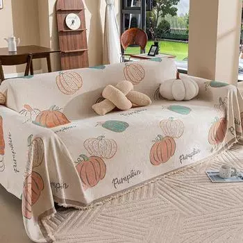 Полотенце для дивана из синели, универсальный универсальный чехол для дивана Four Seasons, пылезащитный чехол для гостиной, цельный диван, большой тканевый чехол 180*130cm