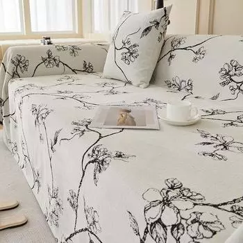 Полотенце для дивана из синели, универсальный нескользящий чехол для дивана Four Seasons, подушка с защитой от царапин, цельный кусок 180*130