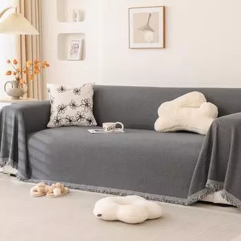 Полотенце для дивана из синели, утолщенное нескользящее диванное полотенце, однотонное универсальное для гостиной, для всех сезонов, тканевое покрывало для дивана, одеяло 180x130cm1pcs