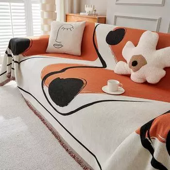 Полотенце для дивана из синели в стиле INS, универсальный чехол для дивана, универсальный чехол, универсальный нескользящий чехол для дивана Four Seasons, ткань 180*130cm
