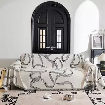 Полотенце для дивана Line, современное и простое, универсальное всесезонное тканевое покрытие, мягкое и удобное полотенце для диванной подушки из синели 180*130