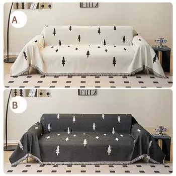Полотенце для дивана Lucky Tree в скандинавском стиле, шенилл, устойчивый к царапинам от кошек, всесезонный чехол для дивана, универсальный чехол, противоскользящая ткань 180*150cm