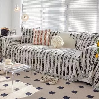 Полотенце для дивана на осень и зиму, универсальное для всех сезонов, простая американская ткань для чехла для дивана, чехол для дивана с полным покрытием, пылезащитное одеяло для дивана 180*130cm
