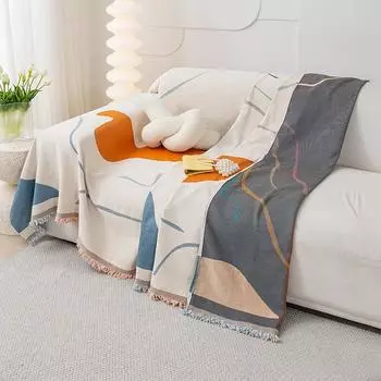 Полотенце для дивана на все времена Ins Style Abstract Anti-cat Scratch Sofa Cover Fabric Full Cover Sofa Blanket Sofa Cover Dustproof 180*130cm