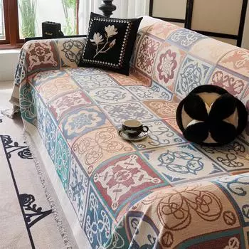 Полотенце для дивана, нескользящее, устойчивое к пятнам, цельный чехол для дивана в этническом стиле, универсальный чехол для дивана, тканевый чехол High Sense 180*130cm