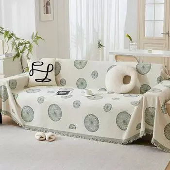 Полотенце для дивана Nordic, полное покрытие, простой цветной чехол для дивана, односпальный и двухместный диван, нескользящее полотенце в стиле Ins 180*130cm