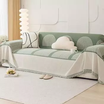 Полотенце для дивана Новогоднее одеяло для дивана Высококачественный всесезонный универсальный чехол для дивана Ткань Все включено Чехол для дивана 180*130cm