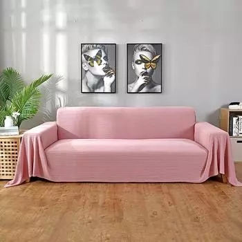 Полотенце для дивана, однотонное полное покрытие, чехол для дивана, полная упаковка, ткань для одеяла для дивана, одинарная подушка для дивана, тканевый чехол 180*130