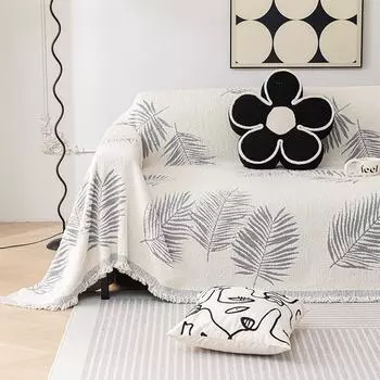 Полотенце для дивана, полностью покрывающее ткань, зимний плюшевый чехол для дивана, толстый кожаный чехол для дивана, цельный чехол для дивана 180*130cm