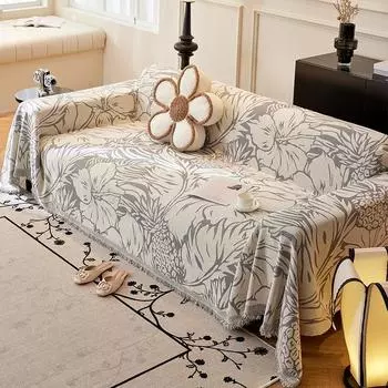 Полотенце для дивана, полный чехол, большой чехол для дивана «Четыре сезона», универсальный чехол для дивана, три сиденья, один чехол для дивана «Принцесса», тканевый чехол 180*130cm