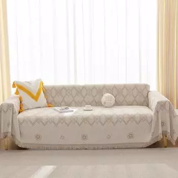 Полотенце для дивана, простой современный чехол для дивана из синели, универсальный чехол на четыре сезона, универсальный универсальный чехол против кошачьих когтей, пылезащитный чехол 180*130