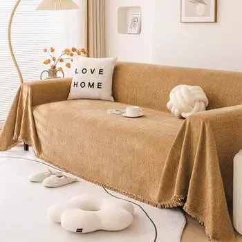 Полотенце для дивана, противоскользящее синельное Универсальное покрывало для дивана Four Seasons, Advanced Sense, полное покрытие, универсальный чехол, ткань для пододеяльника 180*130cm
