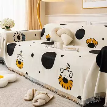 Полотенце для дивана с мультяшным рисунком, синельное нецарапающееся диванное кресло, светильник, роскошный высококачественный чехол для дивана, тканевый чехол для дивана 180*130cm