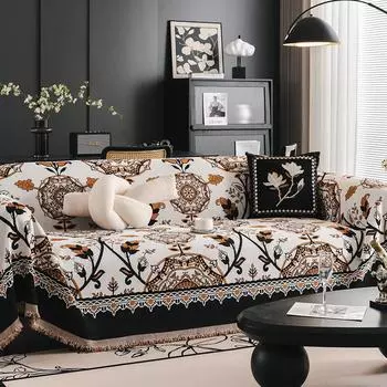 Полотенце для дивана с принтом шенилла Four Seasons Universal для гостиной, чехол для дивана, тканевая подушка, чехол для дивана с защитой от царапин 180x90