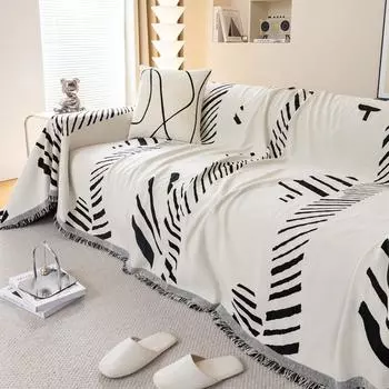 Полотенце для дивана с рисунком из синели, чехол для дивана с защитой от царапин, ткань для четырех сезонов, универсальный чехол для дивана с полным покрытием, домашний чехол для дивана 180*130cm