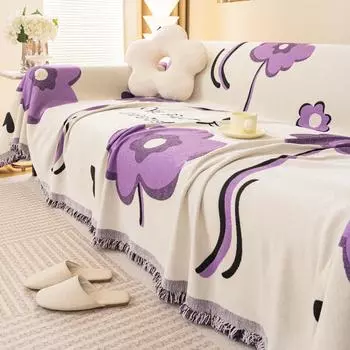 Полотенце для дивана с защитой от царапин Four Seasons Universal Simple Modern Sofa Cover All-Inclusive Universal Cover Cover Fabric Cushion Sofa Cover 180*130cm