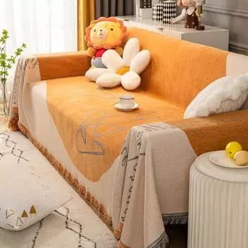 Полотенце для дивана с защитой от кошек, полная подушка, простой современный чехол для дивана, универсальный чехол для четырех сезонов, ткань в стиле Ins 180*130cm