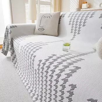 Полотенце для дивана Simple High Sense Four Seasons Universal Чехол для дивана Покрывало из ткани Синель с защитой от царапин 180X130